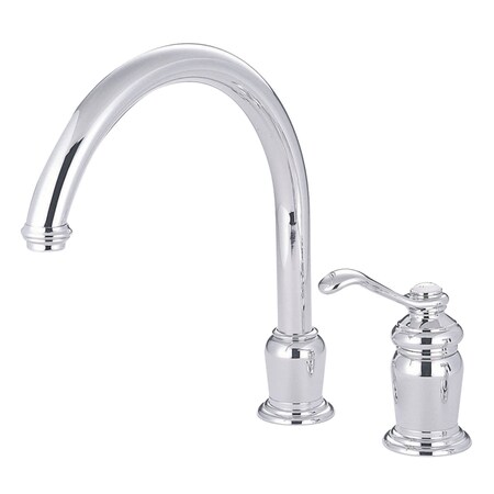 Kingston Brass KS7821TLLS Single-Handle Widespread Kitchen Faucet, Polished Chrome KS7821TLLS